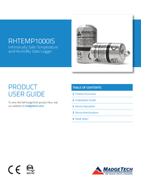 Thumbnail of document Manual - RHTemp1000 Humidity and Temperature Data Logger